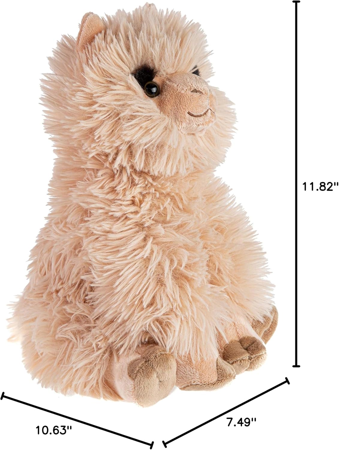 Wild Republic Alpaca, Cuddlekins, Stuffed Animal, 12 inches, Gift for Kids, Plush Toy, Fill is Spun Recycled Water Bottles, Model Number: 19338