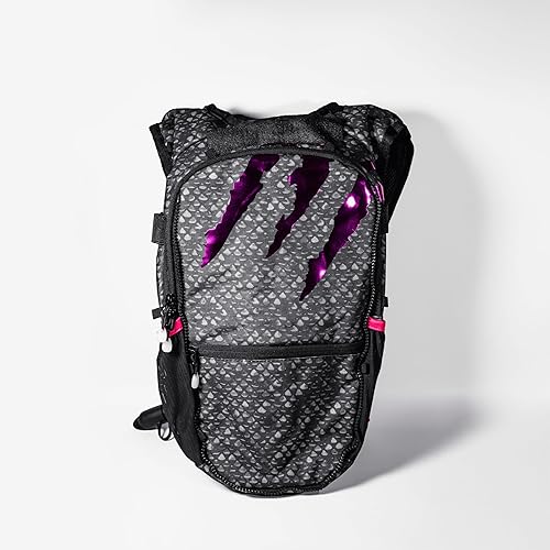 Miniatura 9 de RAVERUNNER Mochila de agua Dino Festival  Hidratación de doble cámara  Mochila de agua aislada de 3 litros para raves, festivales, senderismo,