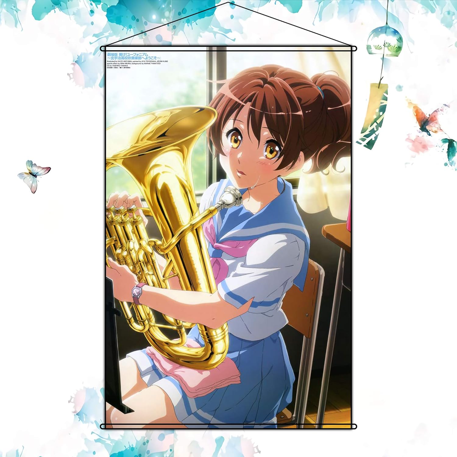 Amazon アニメゾーン タペストリー 響け ユーフォニアム 北宇治高校吹奏楽部へようこそ おうまえくみこ Oumae Kumiko ポスター掛ける絵 カスタム可能 約 約60cmx90cm アニメ 萌えグッズ 通販