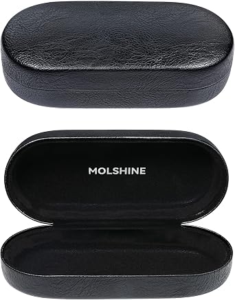 molshine Hard Shell Sunglasses Case, Classic Large Glasses Case for Women Men, Sunglass Eyeglasses