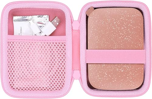 Miniatura 3 de co2CREA Estuche rígido de repuesto para impresora fotográfica instantánea HP Sprocket portátil de 2 x 3 (funda rosa rubor)