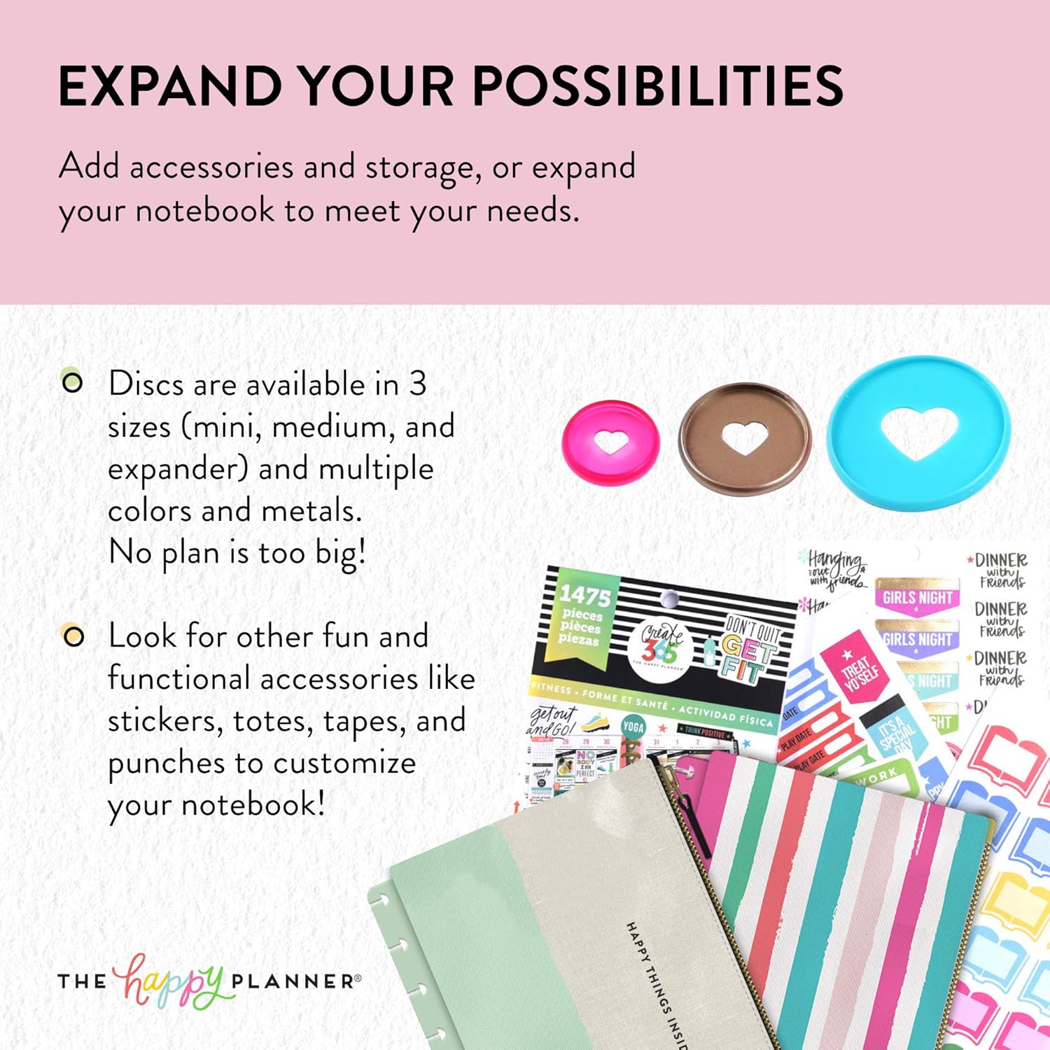 me & my BIG ideas The Happy Planner - Classic Happy Notes - Foodie, Multicolor (PLNO-61)