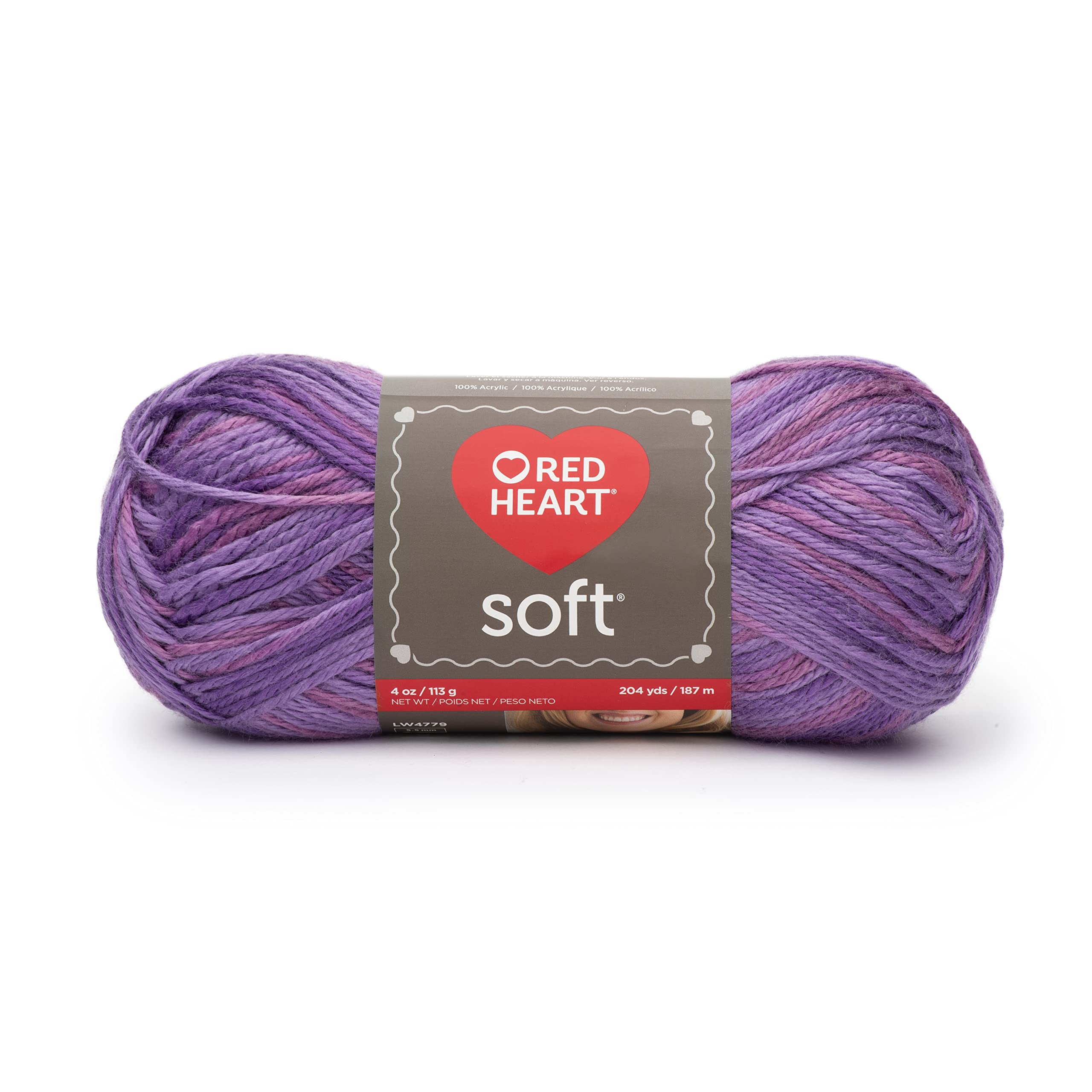 Red Heart Soft Plumy Yarn - 3 Pack of 113g/4oz - Acrylic - 4 Medium (Worsted) - 256 Yards - Knitting/Crochet - Image 2