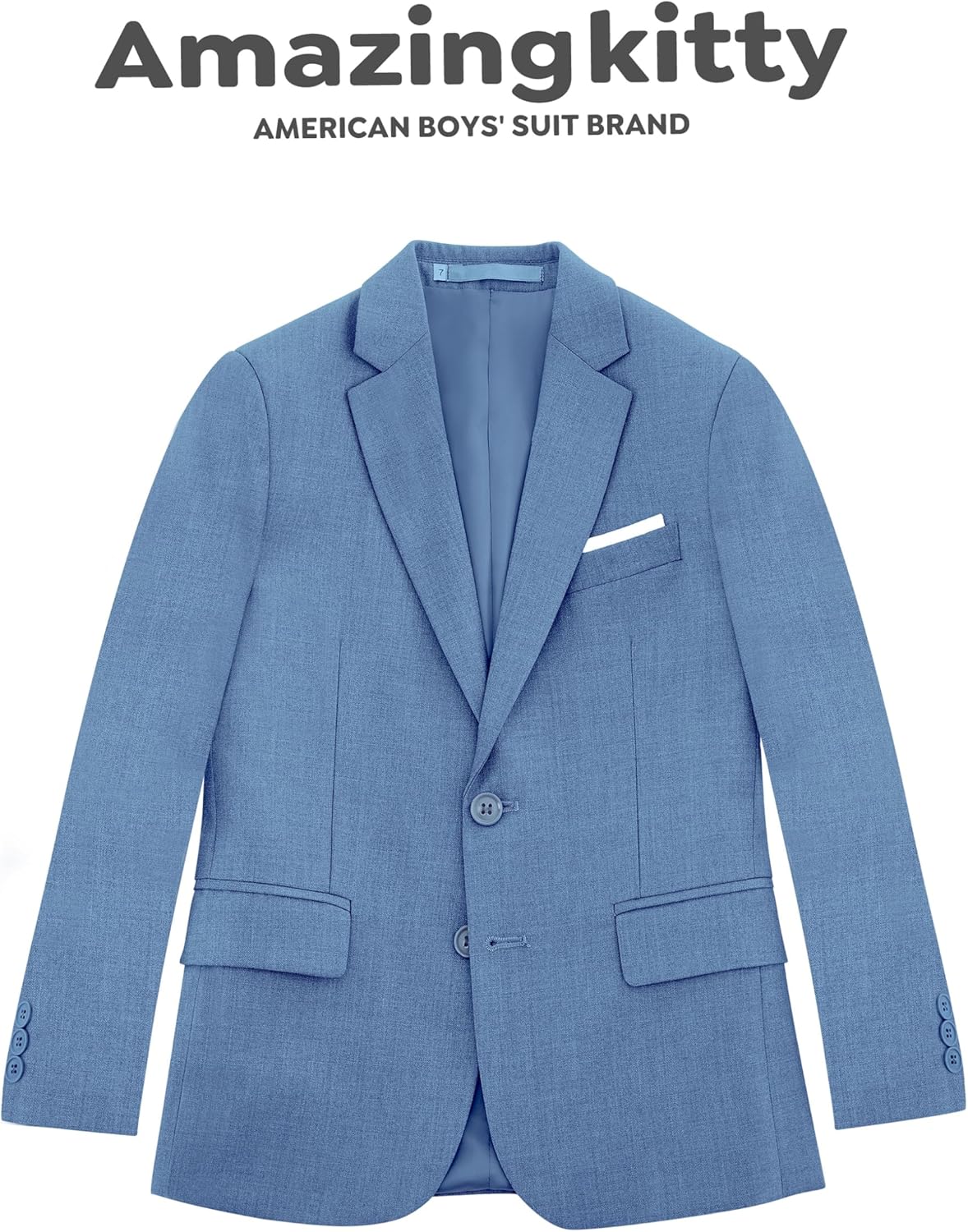 Boys' Formal Dresswear Suits Set, with Suspenders, Adjustable Waist - Image 7