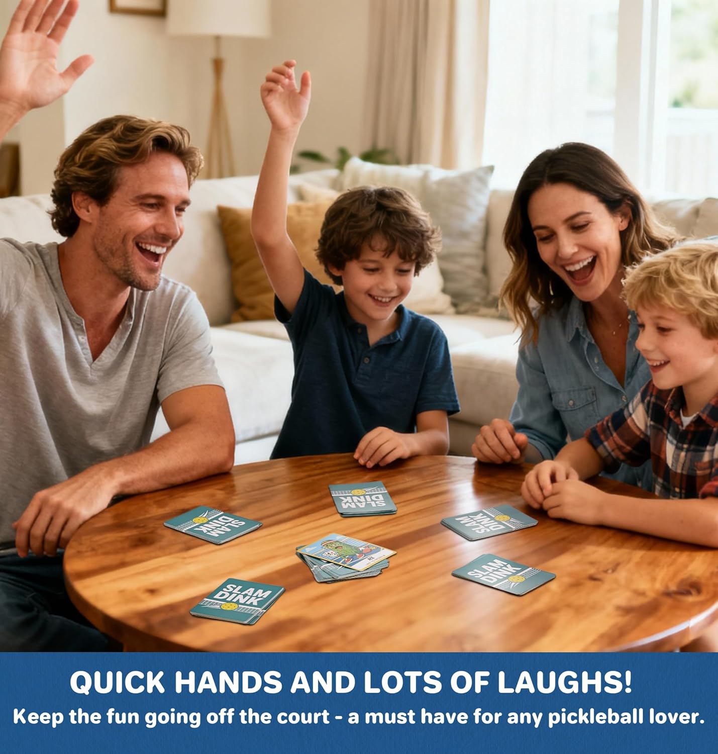 Clever Noodle Slam Dink I Pickleball Game I Pickle Ball Gift I A Hilarious Pickleball Card Game I Gifts for Pickleballers I Family Card Game