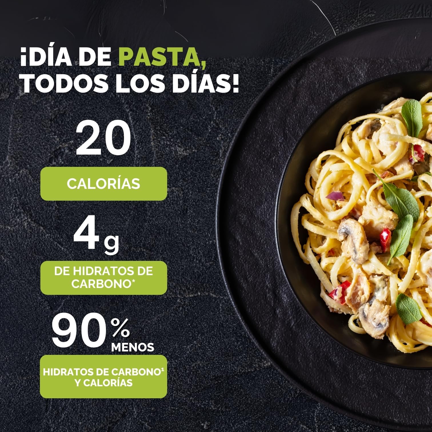 PALMINI Pasta Linguini - Palmito – Bajo en calorías – Bajo en carbohidratos – Keto - Vegano – Libre de OGM – Libre de Gluten – Sin azúcar – 338g | (Pack de 6 unidades)