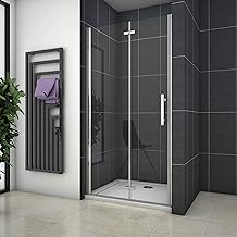 Shower Enclosures Folding Glass Door 6 mm Anti-Limescale 90 x 185 cm
