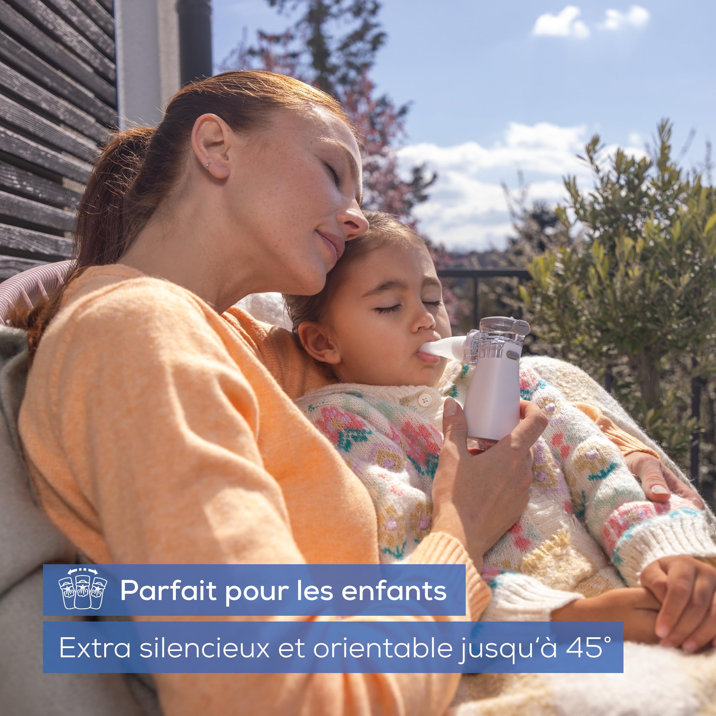Beurer IH 57 Inhalateur, technologie à membrane vibrante et aérosol, inhalateur portable avec batterie rechargeable, à utiliser en cas de rhume, d'asthme et d'autres maladies des voies respiratoires