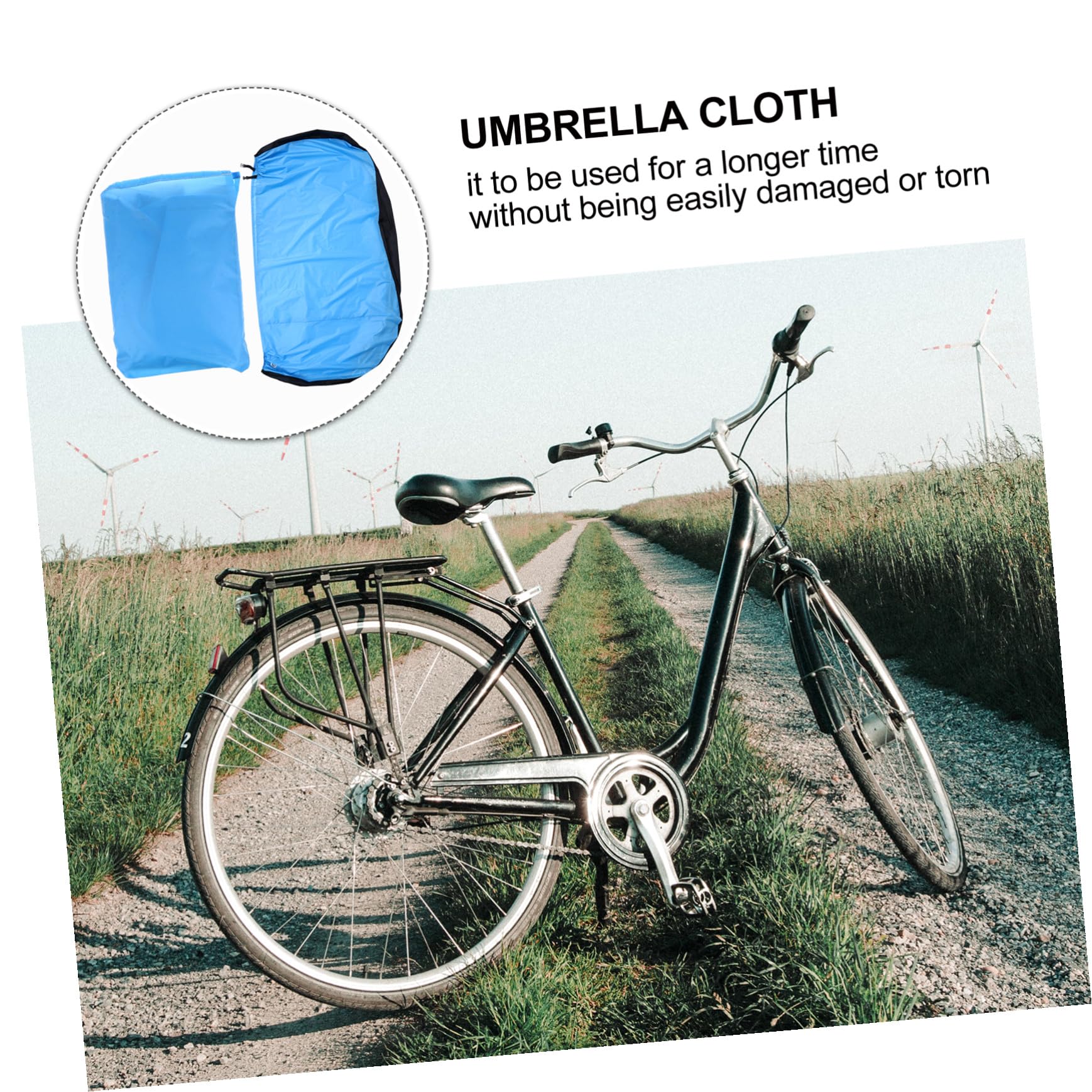 Fahrradschutzhülle Outdoor Faltbar mit UV Schutz und Aufbewahrungstasche Fahrradabdeckung aus Regenschirmstoff in Blau für Mountainbikes