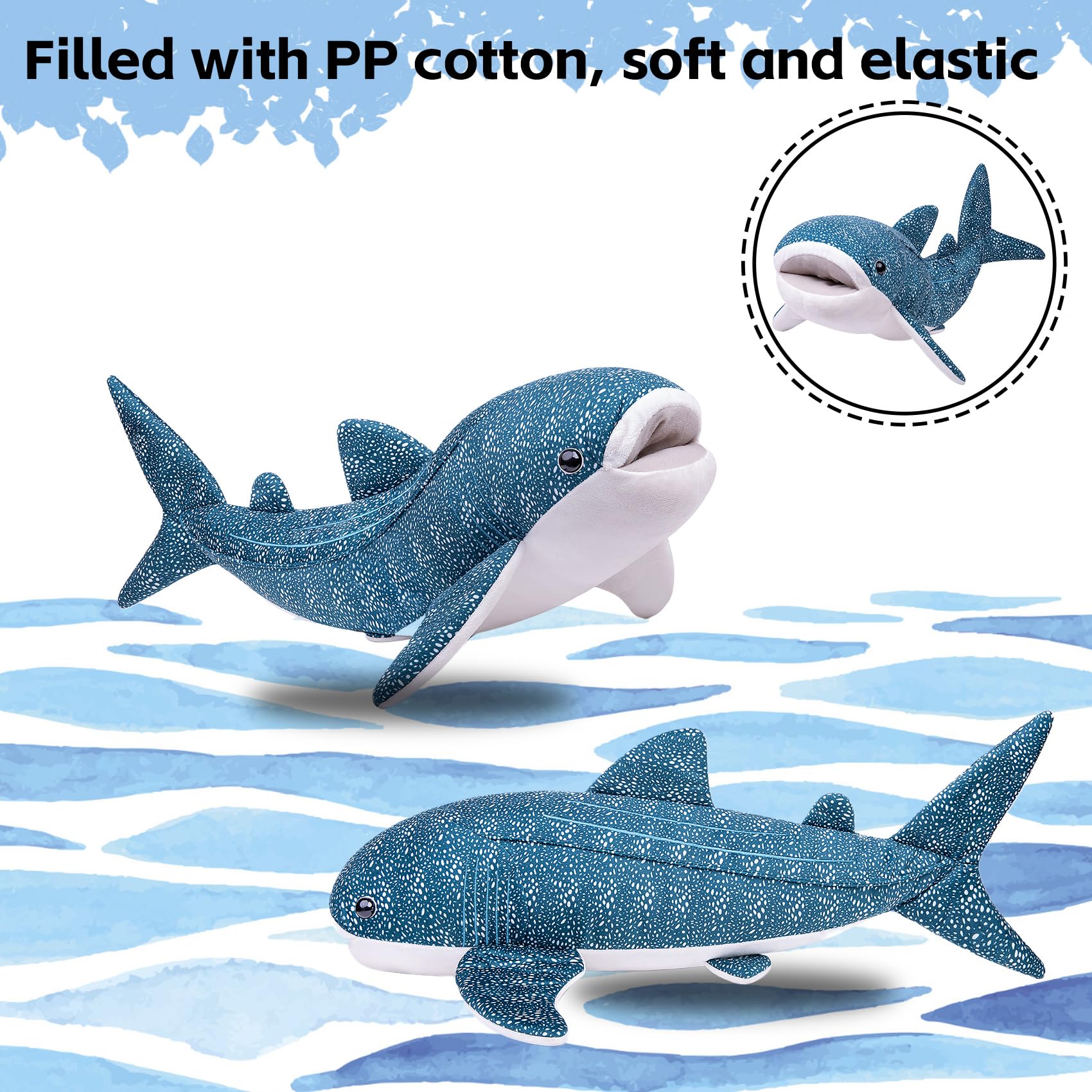 capybaraflying Simulation Cambrian Whale Shark Plush Toy - Image 3