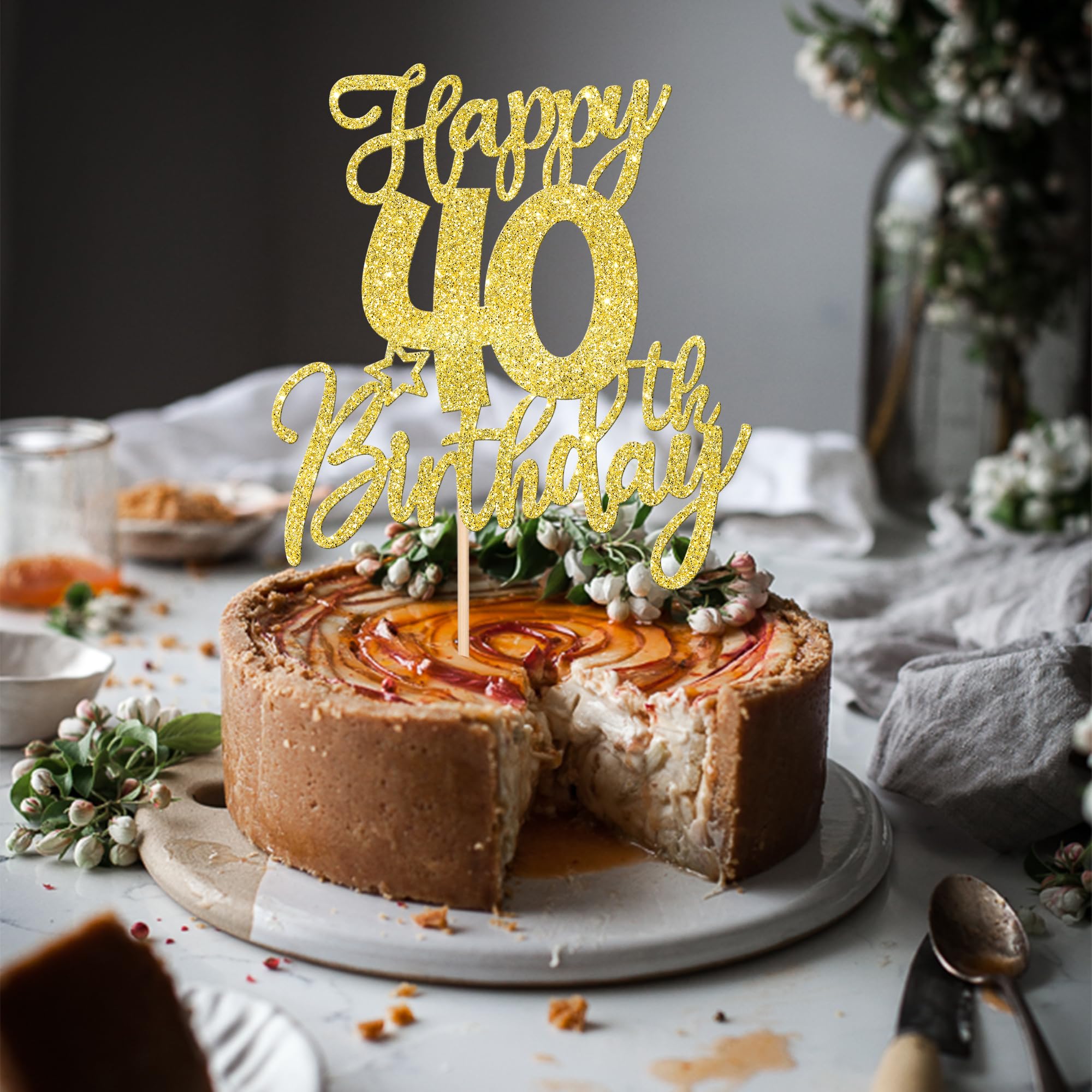 40 And Fabulous Cake Topper Svg Forty Svg Fortieth Birthday - View #11