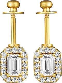 Vivastri Attractive Gold Plated Alloy Cubic Zirconia Bugadi Earrings for Women & Girls - VIVA1085BUGADI-WHITE Price In India