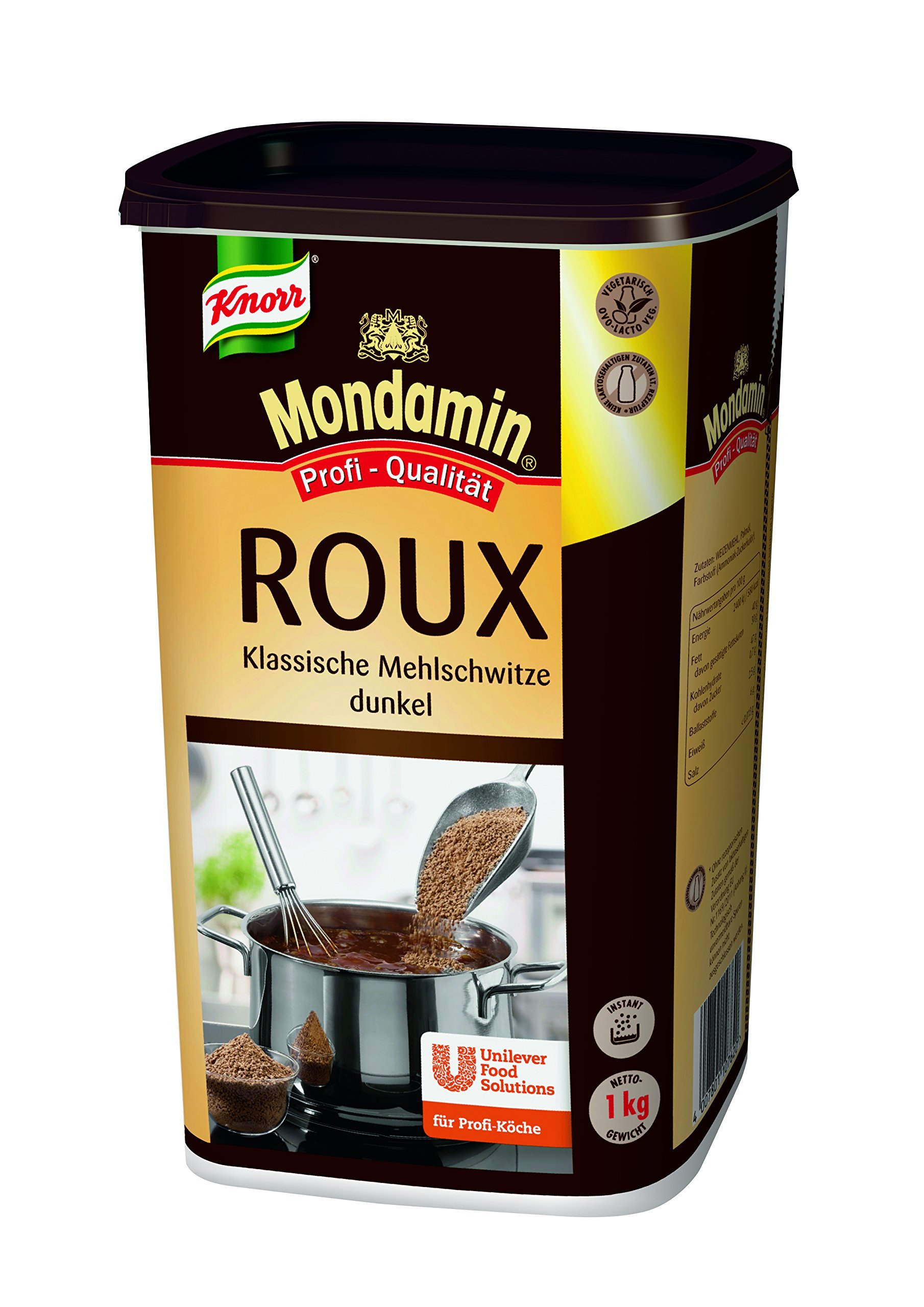 Mondamin Roux dunkel Klassische Mehlschwitze 1 kg, 1er Pack (1 x 1 kg)