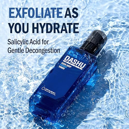 Miniatura 5 de DASHU Tónico Aqua Deep Potent para hombre, 5.17 fl oz, tóner facial, aprieta los poros, todo tipo de piel, reacondicionar y purificar la piel,