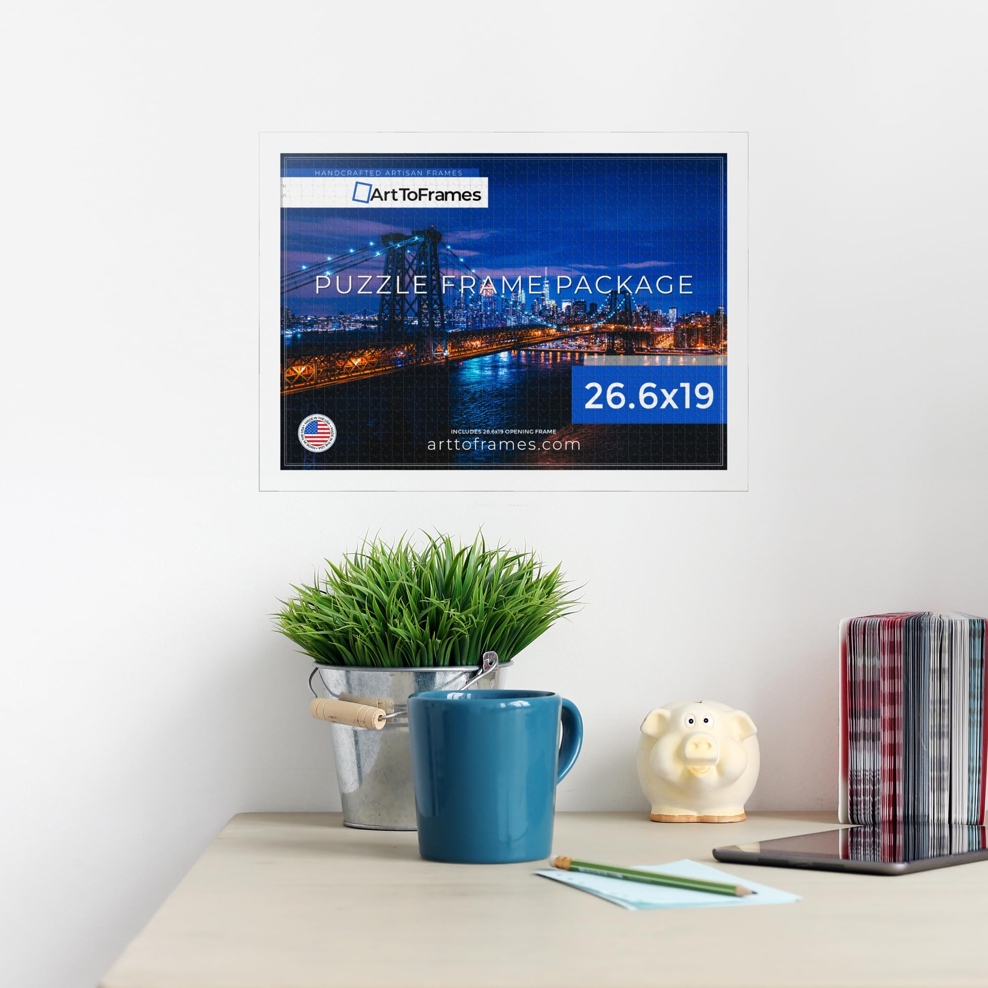 Amazon.com - ArtToFrames 26.6x19 INCH / 68x48 CM White Frame for