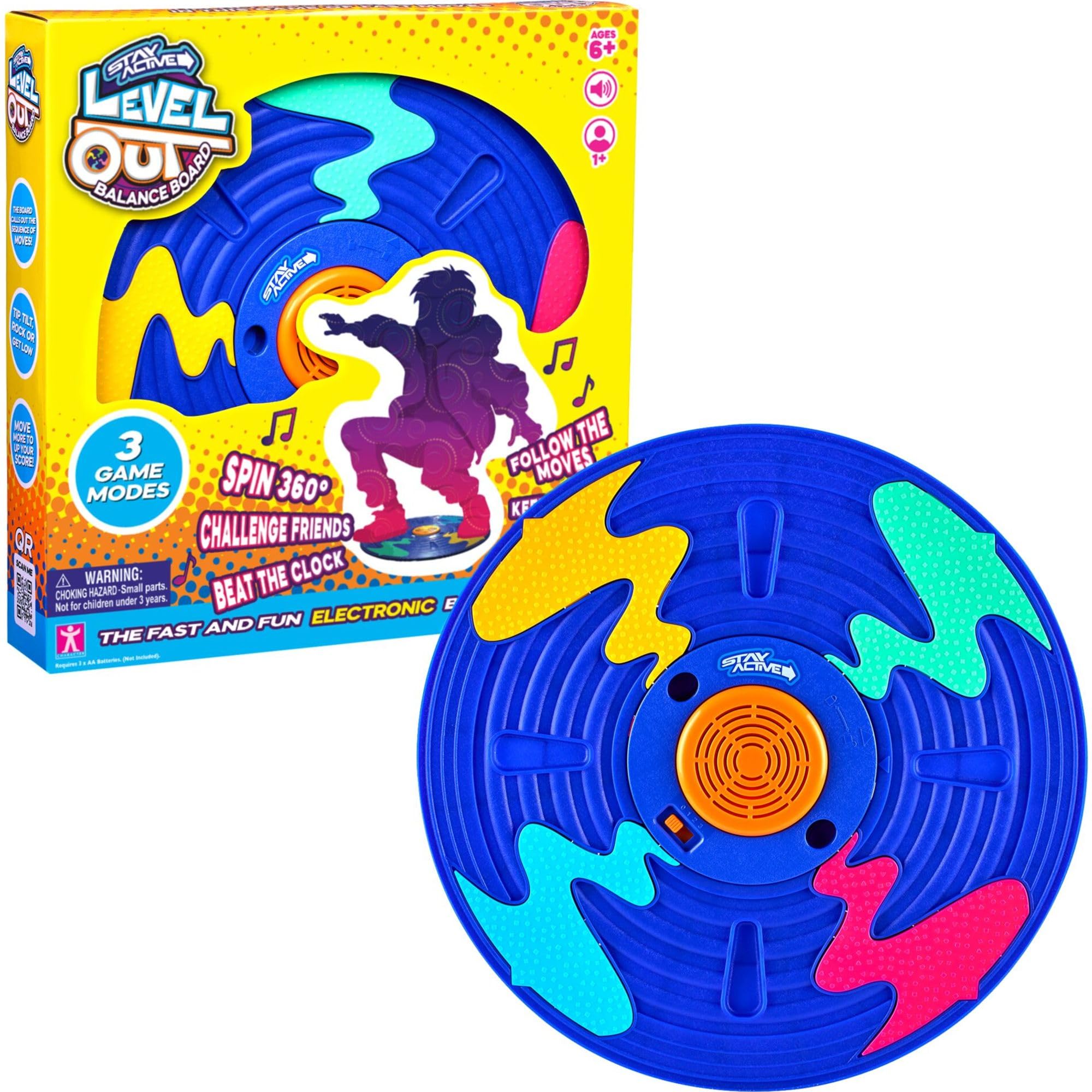 Tabla de equilibrio Stay Active Level Out, gran diversión activa para toda la familia, juego electrónico con sonidos
