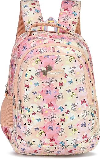BEAUTY GIRLS BY HOTSHOT |SCHOOL BAG|TUTION BAG|COLLEGE BACKPACK|FOR GIRLS &amp; WOMEN|18 INCH|32 L WATER RESISTANT |SCHOOL BAG...