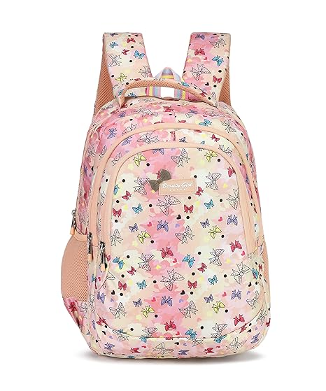 BEAUTY GIRLS BY HOTSHOT |SCHOOL BAG|TUTION BAG|COLLEGE BACKPACK|FOR GIRLS & WOMEN|18 INCH|32 L WATER RESISTANT |SCHOOL BAG FOR GIRLS