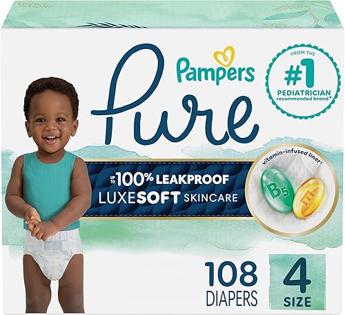 Vista 25 de Pampers Pure Protection - Pañales prémium desechables e hipoalergénicos para bebé, talla 3, 66