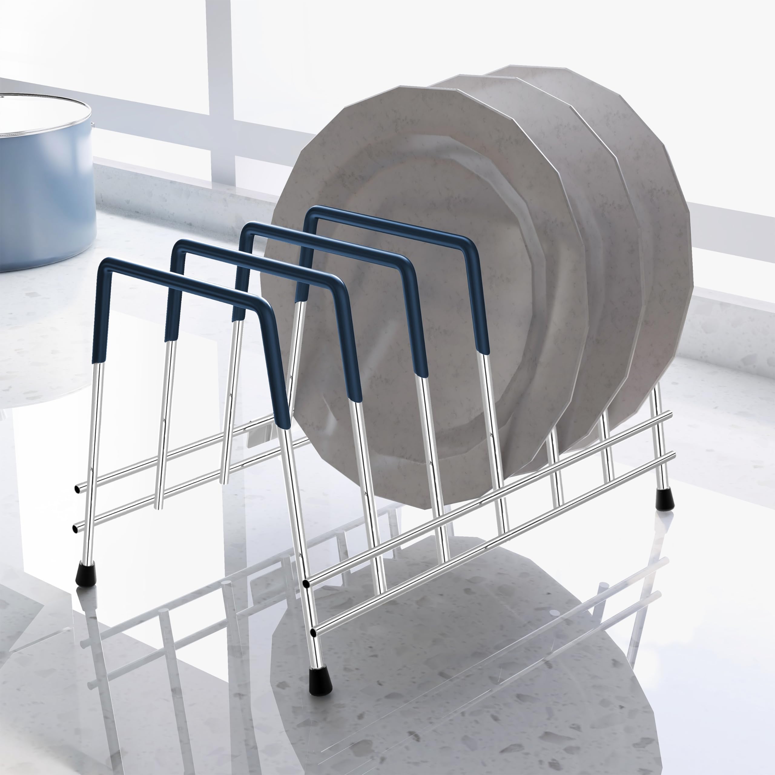 Plantex Stainless Steel Thali Stand/Dish Rack/Plate Stand/Plate Rack for Modular Kitchen/Tandem Box Accessories (Chrome) (B0953GCLQZ) Amazon Price History, Amazon Price Tracker