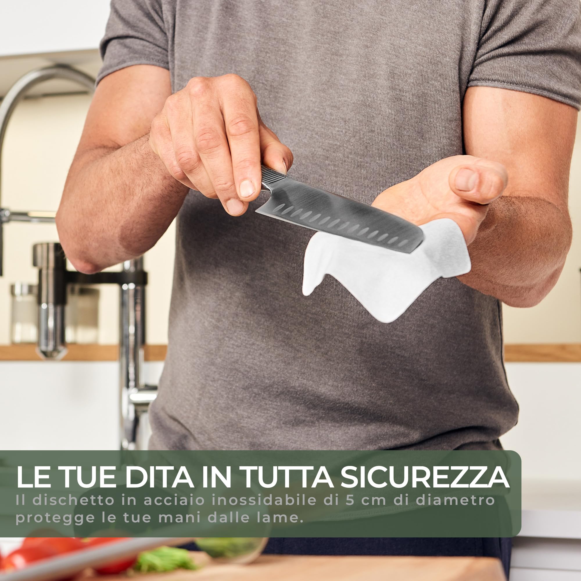 WALDWERK Affila Coltelli Premium – Affilacoltelli in acciaio temprato con elegante manico in legno – Acciaino professionale 100% privo di plastica – Affila Coletelli professionali