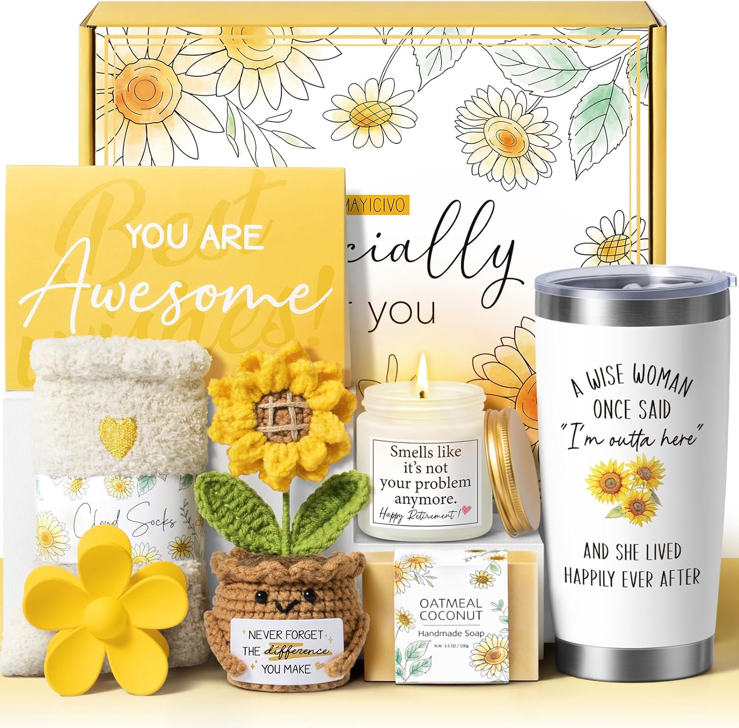 Happy Retirement Gift for Woman 2026, Best Cool Retirement Gifts for Women Coworker, Funny Retired Gifts Idea for Retiree Women Teacher Nurse Boss Friend Mom Grandma, Farewell Leaving Going Away Gift