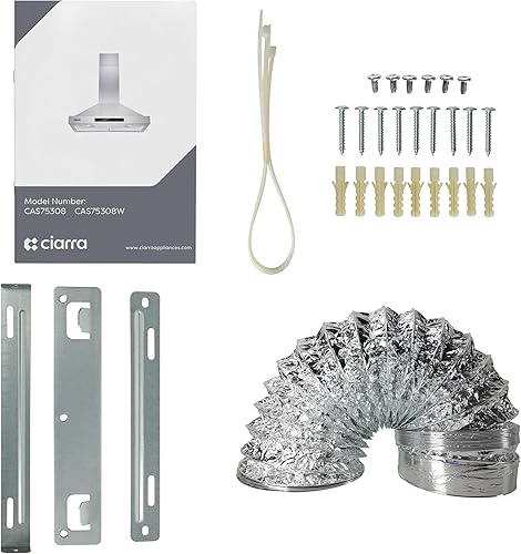 Miniatura 9 de CIARRA Campana extractora inteligente de 30 pulgadas con control de voz, compatible con Alexa/Google Home/Smart Life Assistant, campana de