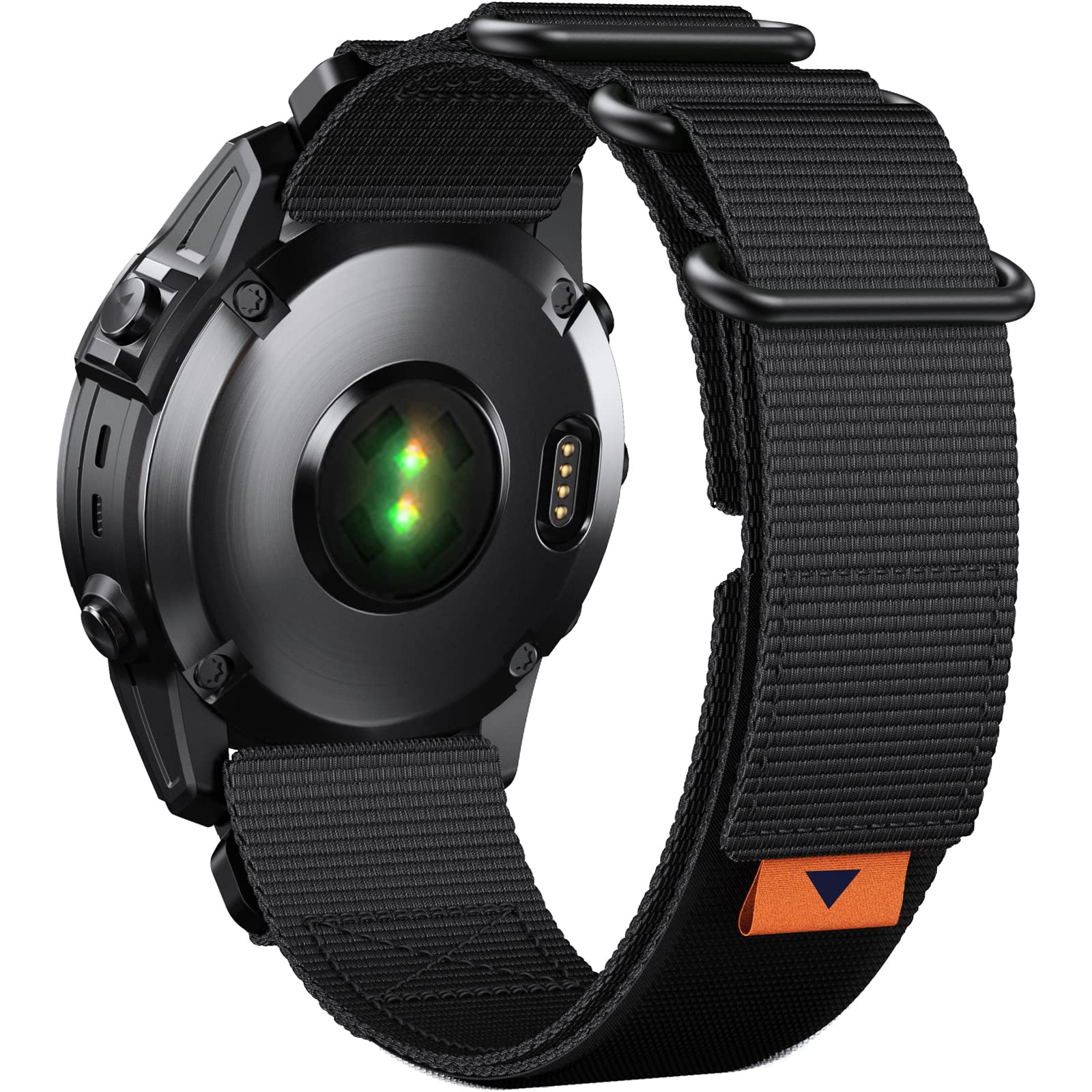 NotoCity for Garmin Fenix 6x pro/6x/7x/5x strap, Quickfit 26mm for Fenix 8 51mm/5x Plus/7x pro/3/3HR, Replacement Strap for Epix Pro 51mm/Instinct 2X/Descent Mk1/Enduro(Black)