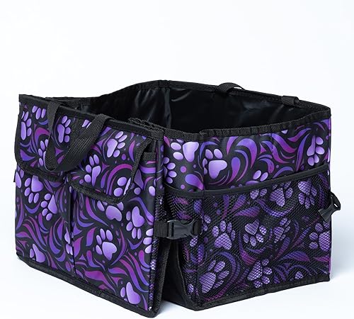 Miniatura 5 de GreaterGood Organizador plegable para maletero de automóvil con 6 bolsillos para camión, SUV y sedán, con compartimento para almacenamiento de