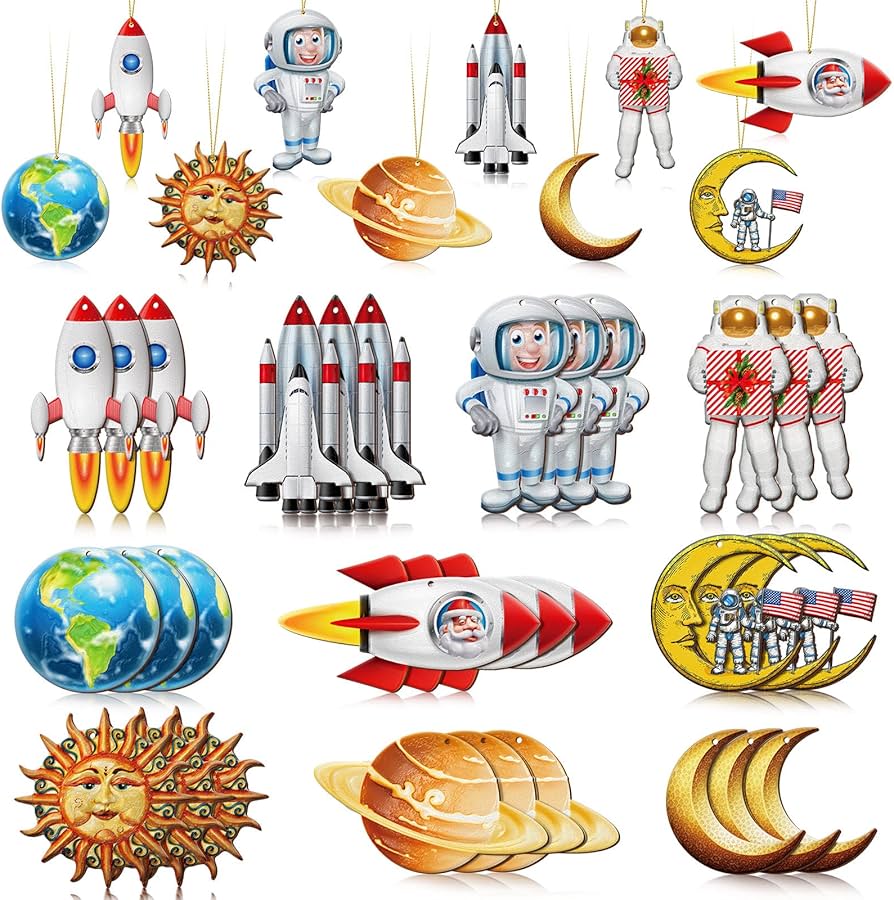 Amazon | KJOET 宇宙をテーマにしたクリスマスツリーオーナメント