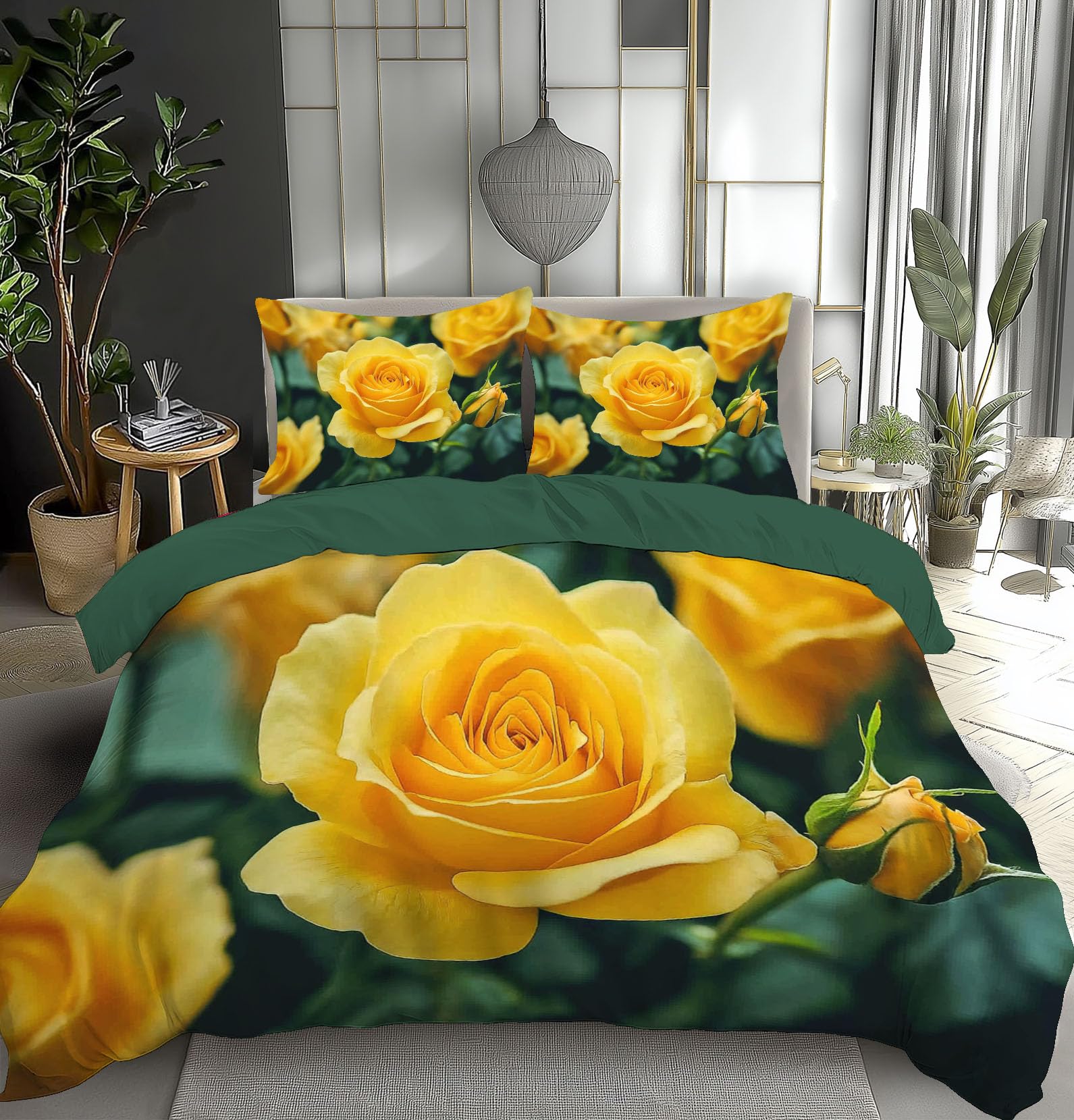 Housse de couette 140x200 en microfibre douce et finitions haut de gamme