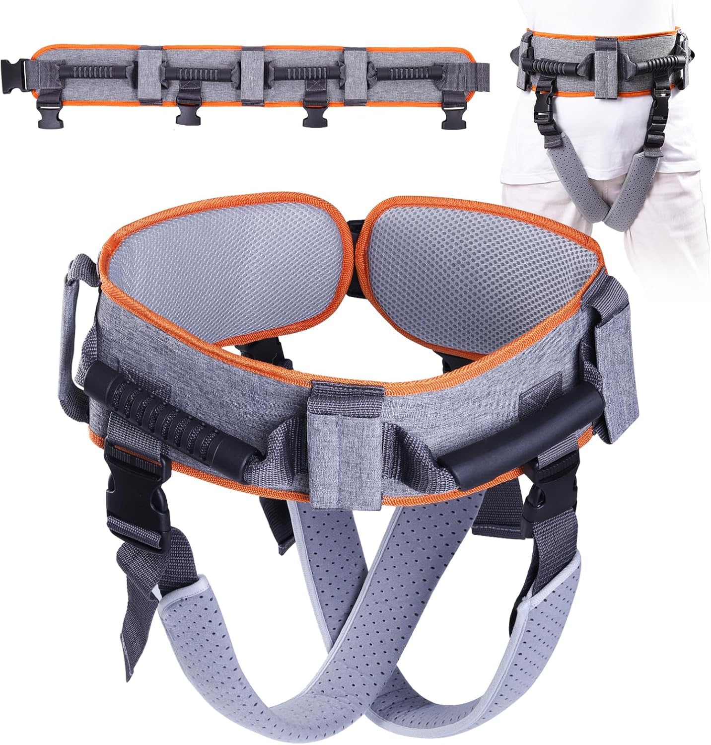 lefeke Gait Belt Transfer Belt for Seniors with 7 Handles