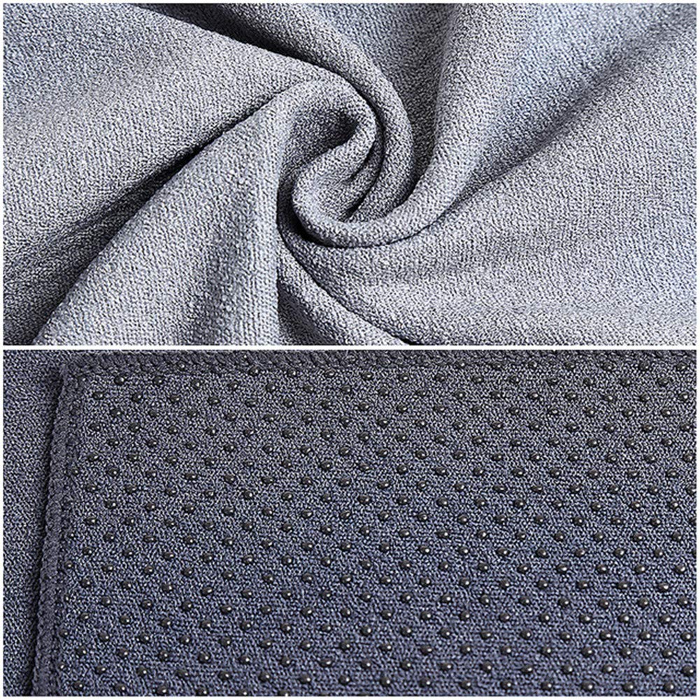 Huihuijia Serviette Yoga Microfibre Antidérapante - Tapis Serviette Hot Yoga Absorbante