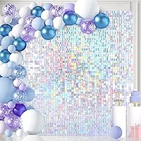 Vista 143 de 36 Panels Giltter Wall Backdrop Pink Shimmer Wall Backdrop for Party Wedding Birthday Engagement Bachelorette Parties Anniversary Decoration