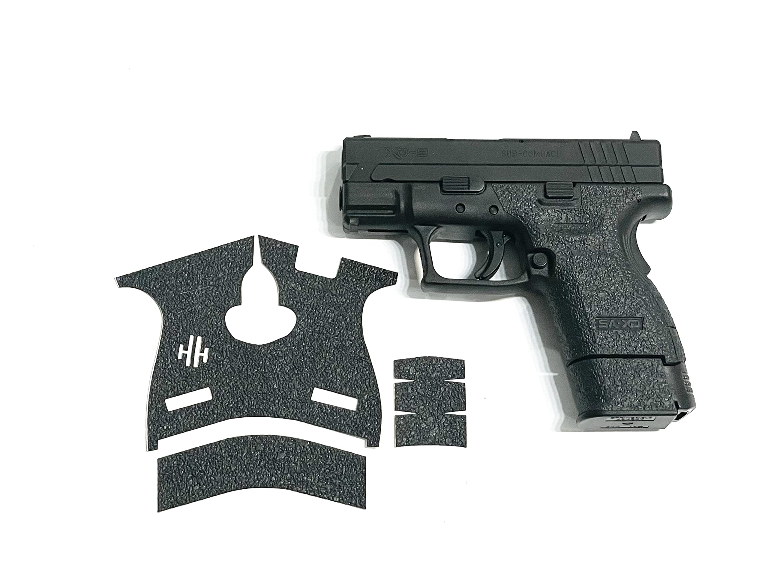 Handleitgrips Aggressive Sandpaper Grip Tape for Springfield XD 9/40 Sub Compact - Enhanced Precision & Control for Improved Shooting Accuracy & Grip