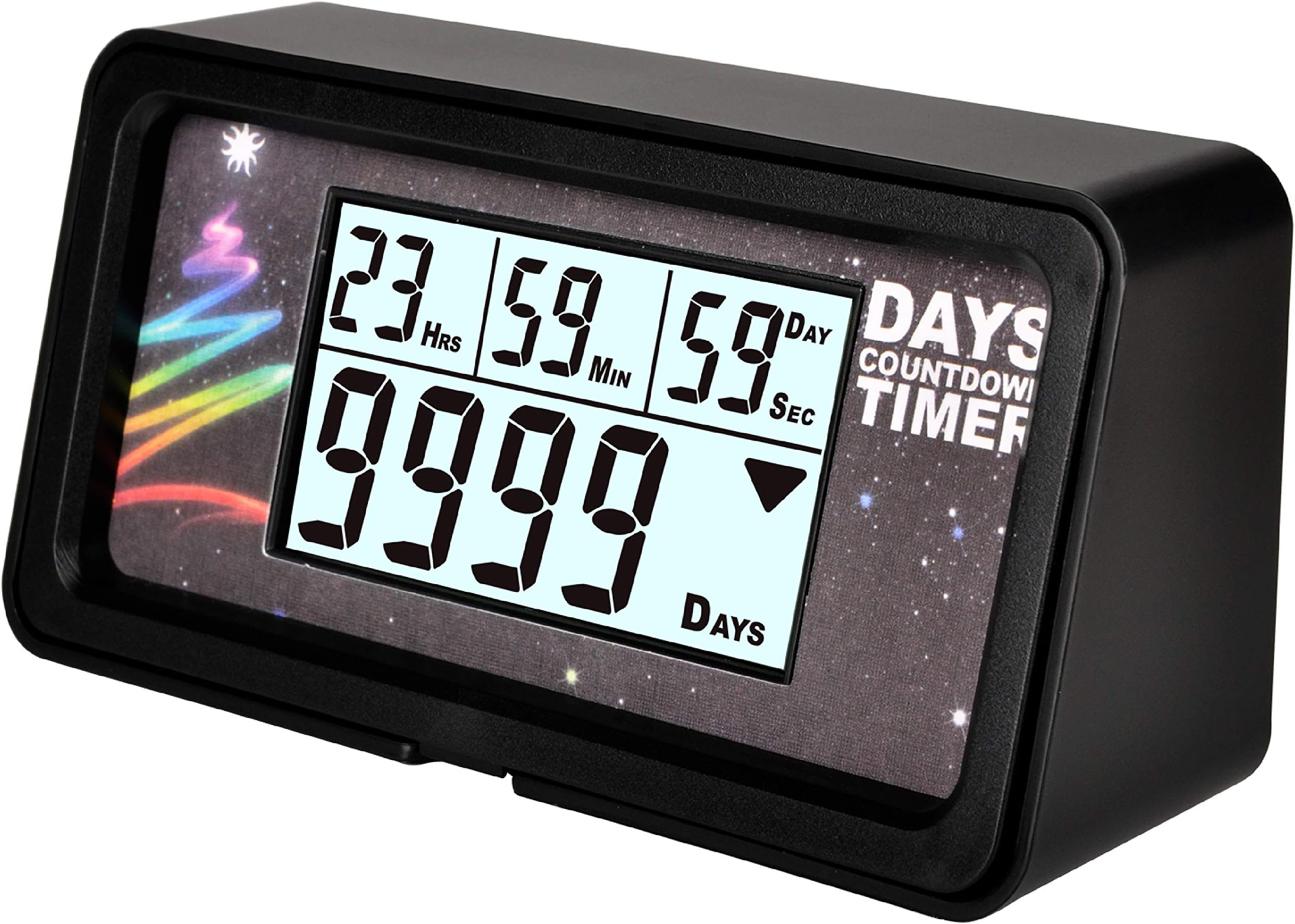 NInE-ROnG Digital 9,999 Day Countdown Clock Timer Days LCD Backlight for Retirement Wedding Vacation Christmas Event Classroom Kitchen Cooking