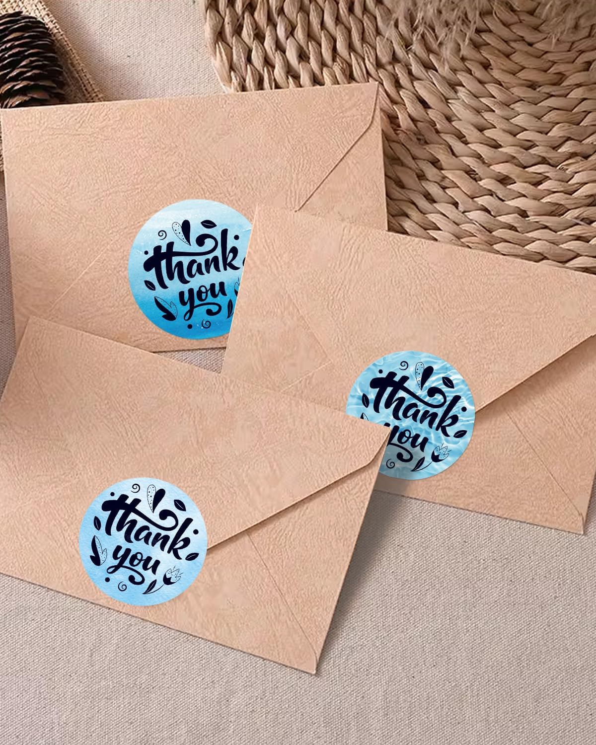 Round Thermal Labels, Thermal Printer Labels use for Barcode, Shipping, Customized, Circle Direct Thermal Stickers Label for Printer, 500PCS/ 1 Roll, 2 inch, Gradient Blue - Image 6