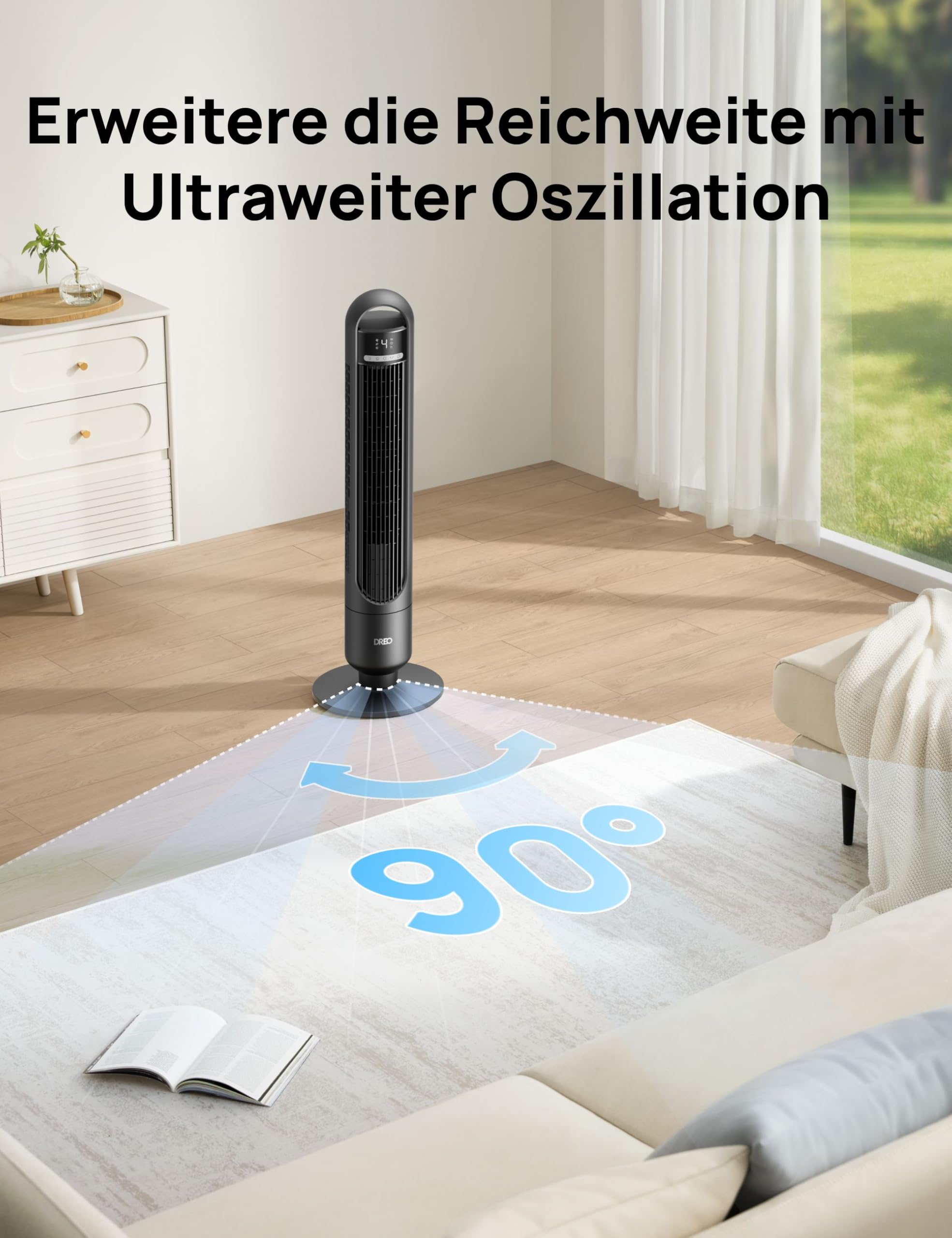 Dreo Leiser Turmventilator – Bild 5