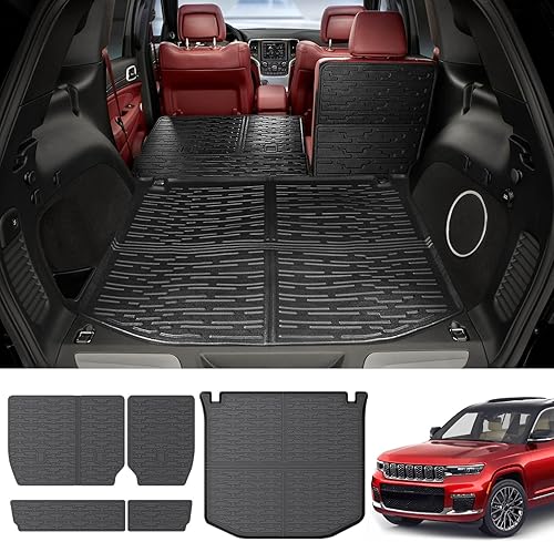 Forro de carga con cubierta trasera de asiento para Jeep Grand Cherokee 2011-2021 y 2022 2023 WK Tapete de carga TPE para todo tipo de clima para