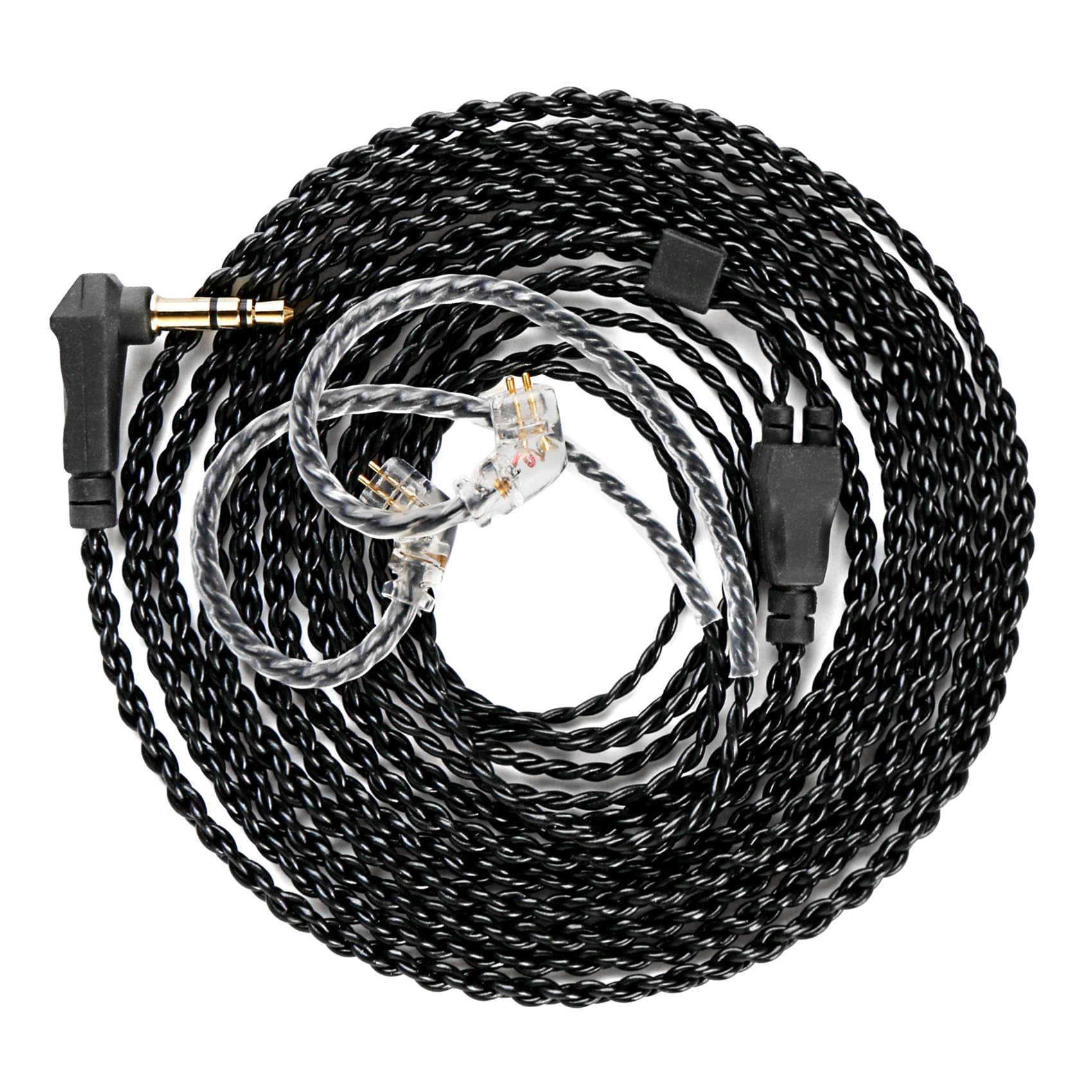 2 Meter Long, kz zs10 pro IEM Cable, CCZ C01 OFC Upgraded Replacement Cable for zsn pro x, castor, edx pro, zs12 pro x, zs10 pro x, zs10 pro 2, zar, in ear Monitor, Wired Earbuds (CPins Without Mic)