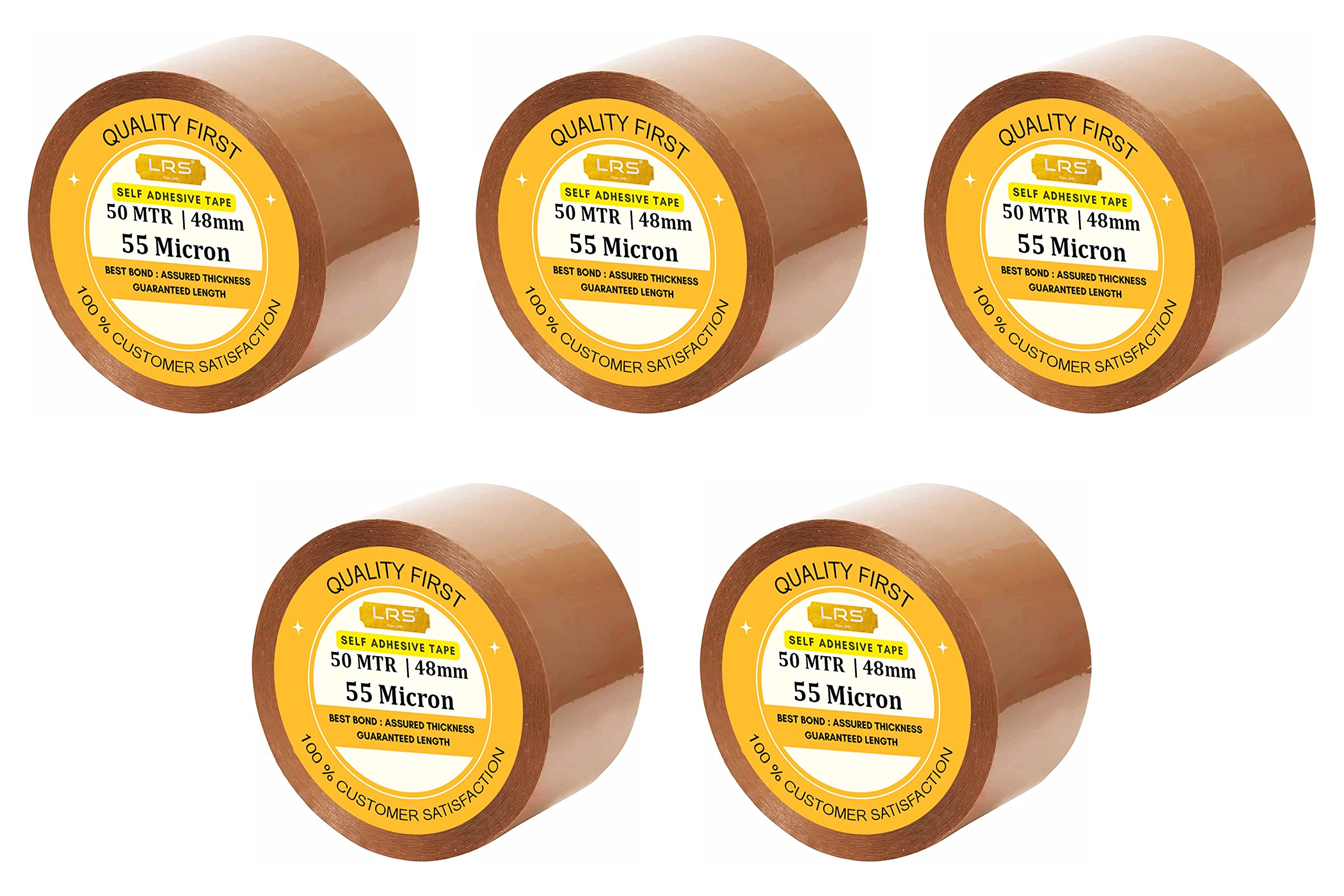 LRS 2 Inch 50 Meters, Pack of 5, Thick 55 Microns Brown BOPP Tape Self Adhesive High-Strength Packing Tape Rolls, Packaging Tape | Brown Cello Tape | Industrial Tape for Home, Office use & Box Packing (B0BLM31T8M) Amazon Price History, Amazon Price Tracker