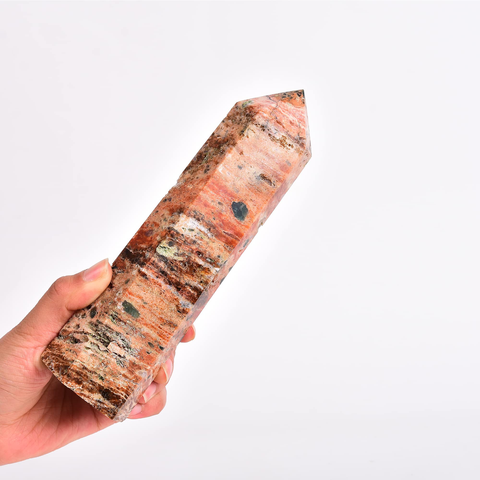 Amazon.com: JIC Gem Sunstone and Blue Apatite Symbiotic Crystal