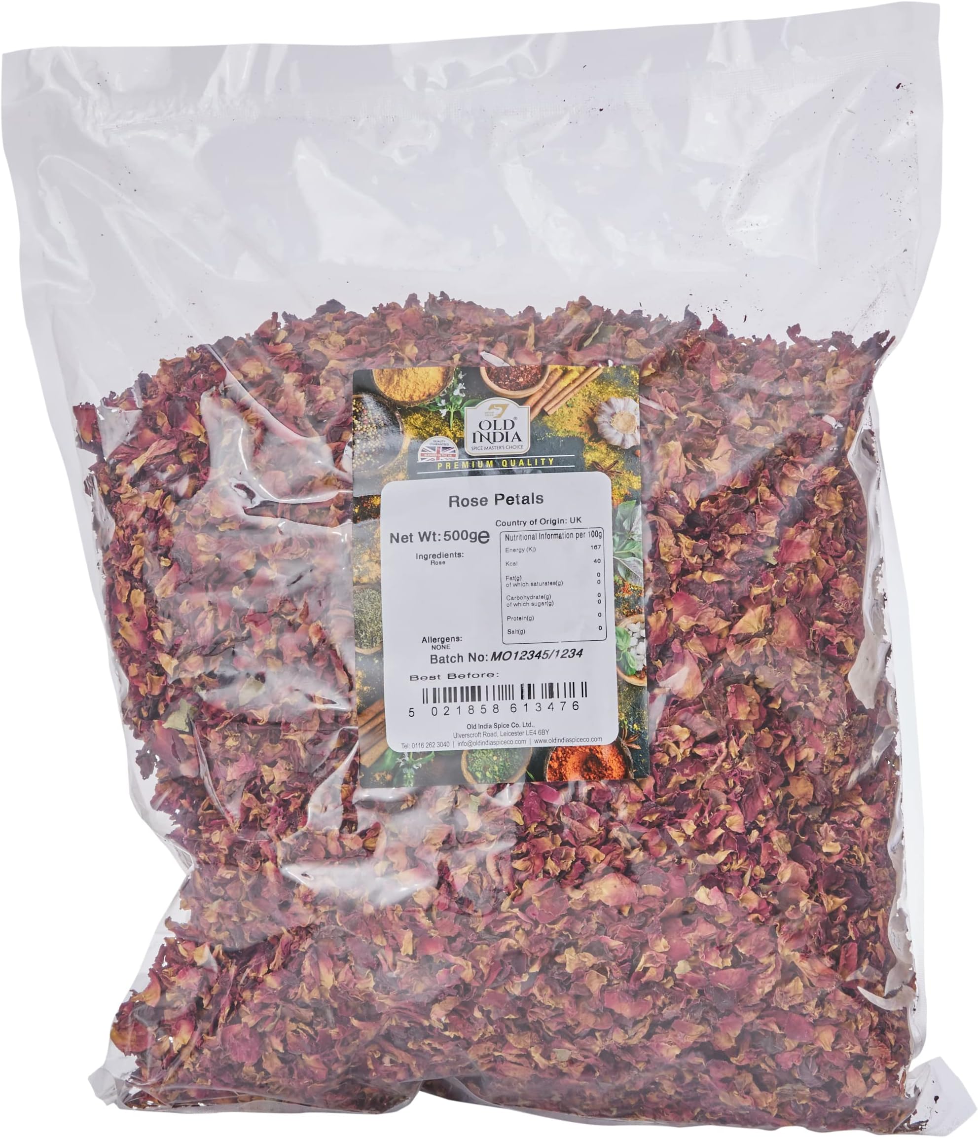 Old India Rose Petals 500g