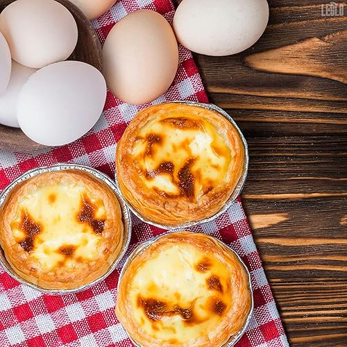 Miniatura 6 de Molde para tartas de aluminio plateado, 200 unidades, mini latas desechables para tartas, latas de papel de aluminio, moldes de aluminio