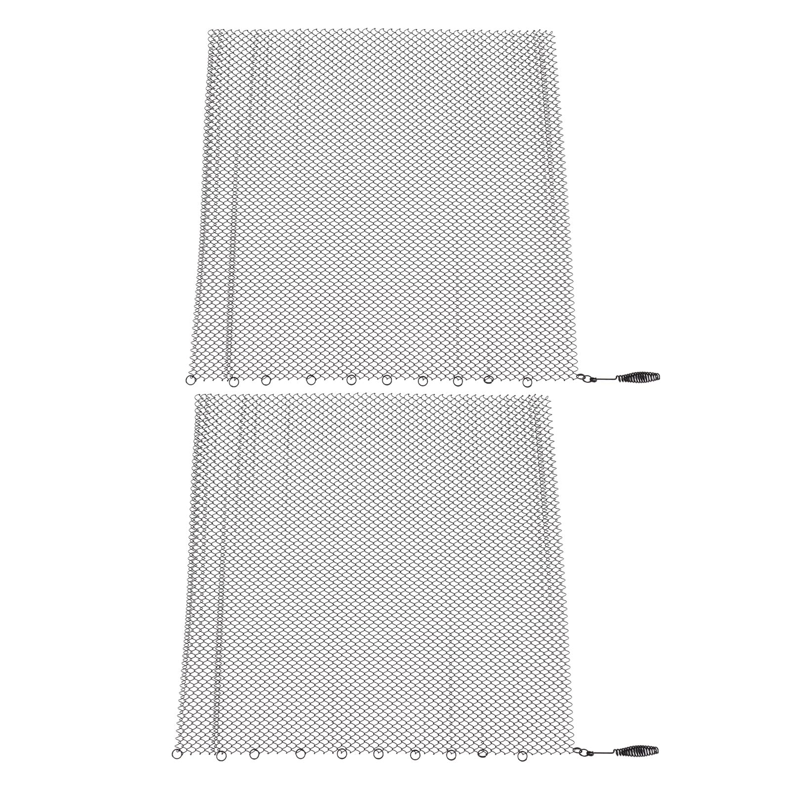 Tenda a Rete per Camino Legno Nero 2 Pannelli Larghi Schermi in Legno per Tappeto, Tenda a Rete per Camino (24 * 20 Pollici)