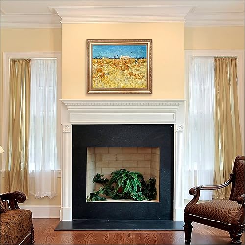 Miniatura 756 de A&T ARTWORK The Starry Night de Vincent Van Gogh. Tamaño del marco: 36 x 30 pulgadas, tamaño de la imagen: 30 x 24 pulgadas, reproducciones clásicas