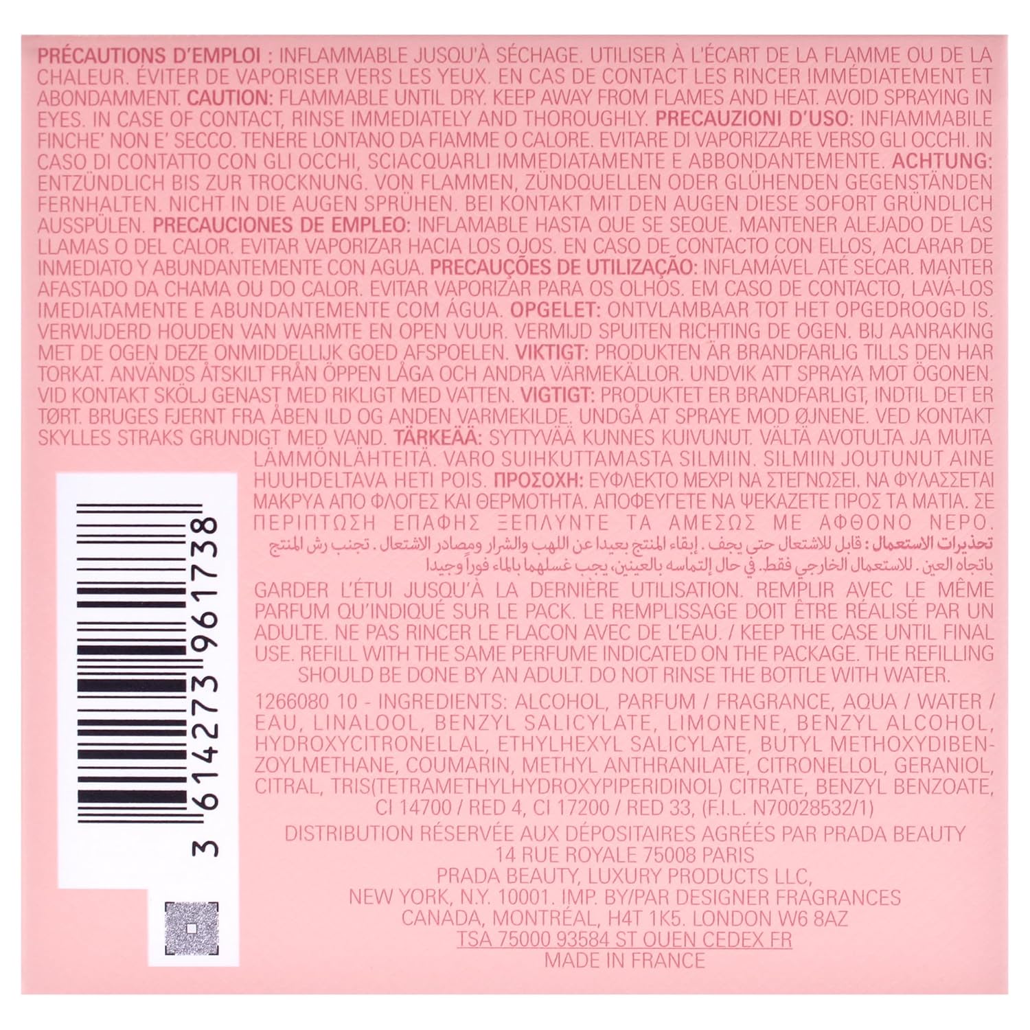 Prada Paradoxe Intense Eau de Parfum 1 oz / 30 ML Eau De Parfum Refillable Spray - Image 7