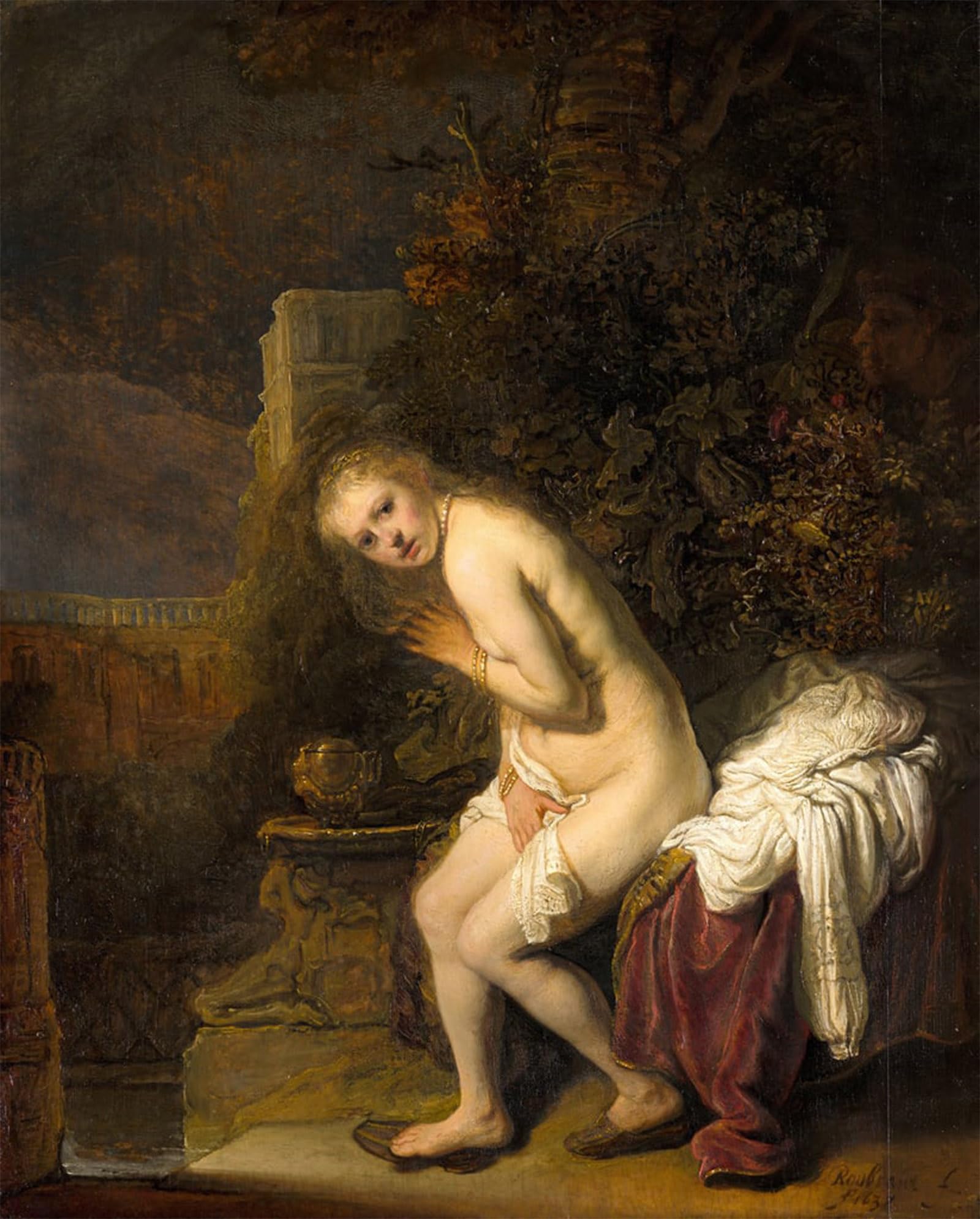 SERENDIPITP Vintage Wall Art Canvas Nordic Poster Canvas Print Picture Susanna and the elders by Rembrandt van Rijn Wall Art Poster for Home Decor 60x90cm