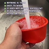 Vista 5 de 6 moldes de silicona para hornear de 3.9 in - Molde de silicona para freidora de aire - Molde redondo de silicona para hornear - Molde de silicona