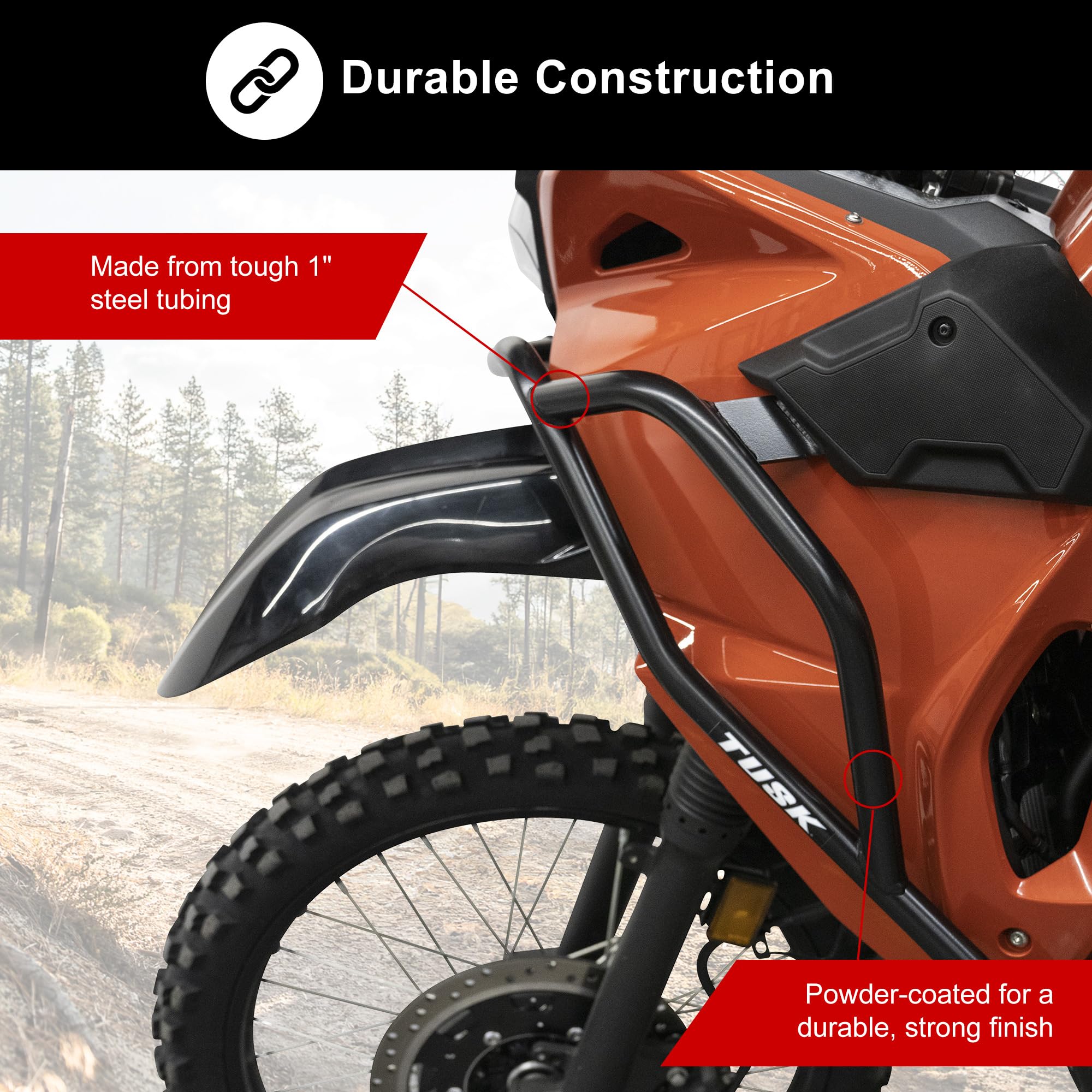 Kawasaki Klr 650 Accessories Tusk Lower Crash Bars Black Fits... Kawasaki Klr 650 Accessories Tusk Lower Crash Bars Black Fits...